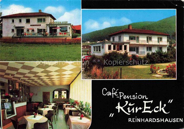 Reinhardshausen Bad Wildungen Hessen Café-Pension-KuerEck Cafégebaeude Pension G
