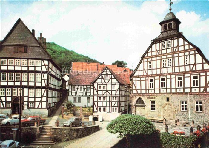 Homberg Efze Bz Kassel Schwalm-Eder-Kreis Hessen Rathaus Fachwerkhaeuser Marktpl