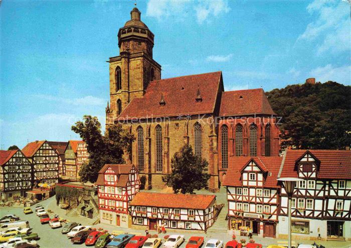 Homberg Efze Bz Kassel Schwalm-Eder-Kreis Hessen Marktplatz Kirche Fachwerkhaeus