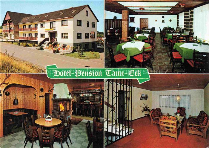 Schellbach Knuellwald Hotel-Pension Gaststaette Restaurant Speisesaal Bar Kamin