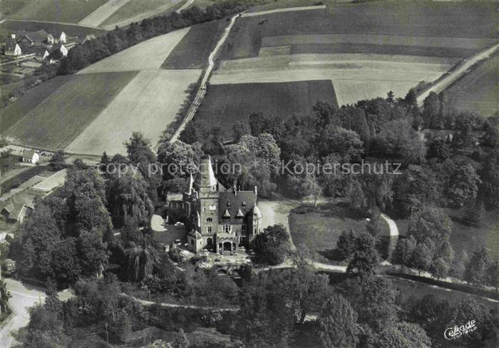 Zueschen Fritzlar Hessen Schloss-Garwensburg Park-Cafe Restaurant Hotel Luftbild