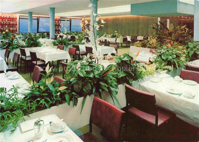 Bad Zwesten Hessen Hardtwaldklinik Speiseraum Restaurant Tische Pflanzen Innenra