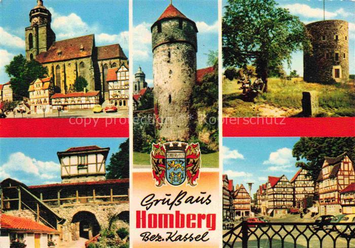 Homberg Efze Bz Kassel Schwalm-Eder-Kreis Hessen Marktplatz Kirche Grabhof-Turm