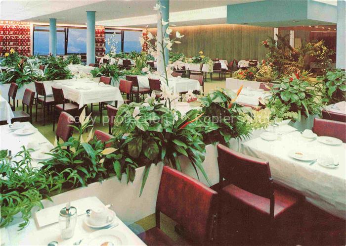 Bad Zwesten Hessen Hardtwaldklinik Speiseraum Restaurant Pflanzen Tische Innenra