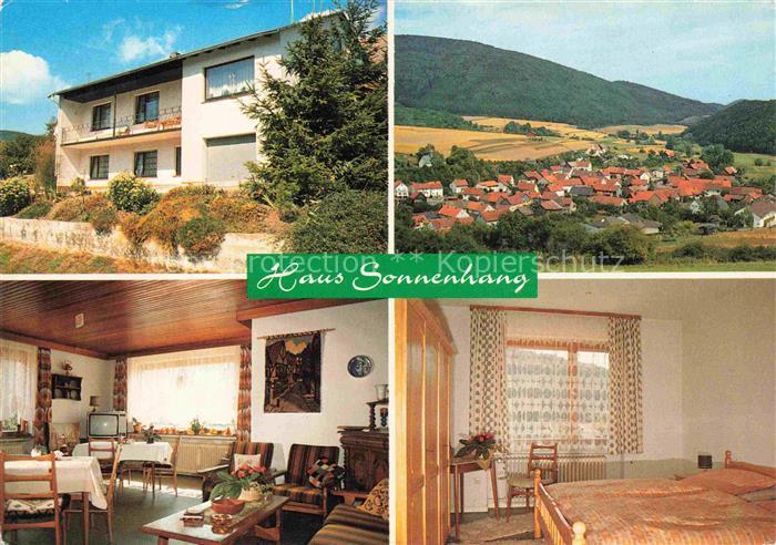 Gellershausen Edertal Bad Wildungen Hessen Haus-Sonnenhang Pension Aussenansicht