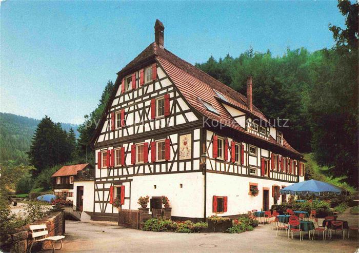 Waldecker Hof Waldeck Edersee Hessen Waldecker-Hof Fachwerkhaus Gaststaette Terr