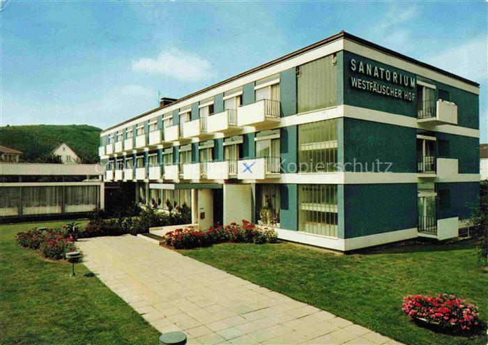 Reinhardshausen Bad Wildungen Hessen Sanatorium-Westfaelischer-Hof Kurgebaeude G