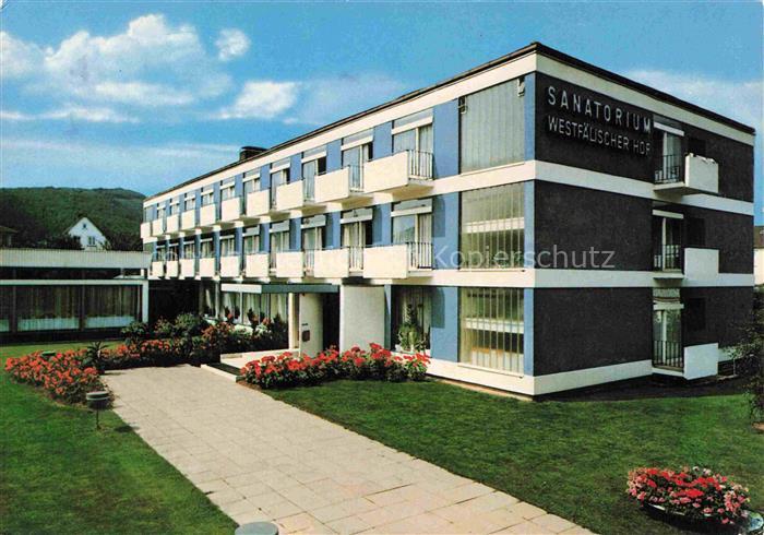 Reinhardshausen Bad Wildungen Hessen Sanatorium-Westfaelischer-Hof Kurgebaeude G