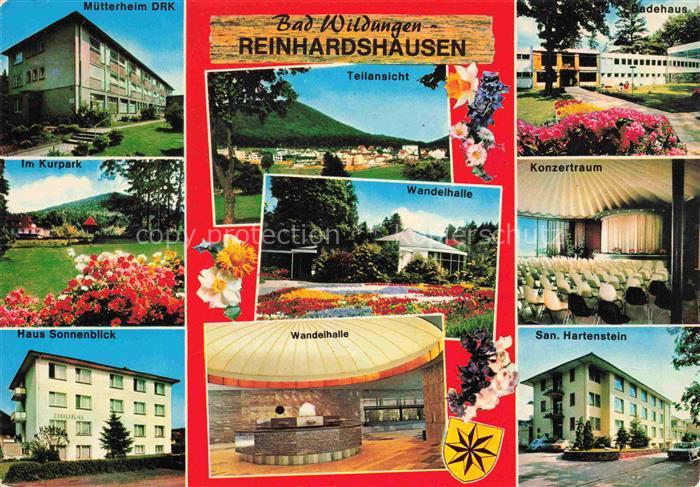 Reinhardshausen Bad Wildungen Hessen Muetterheim-DRK Kurpark Wandelhalle Badehau