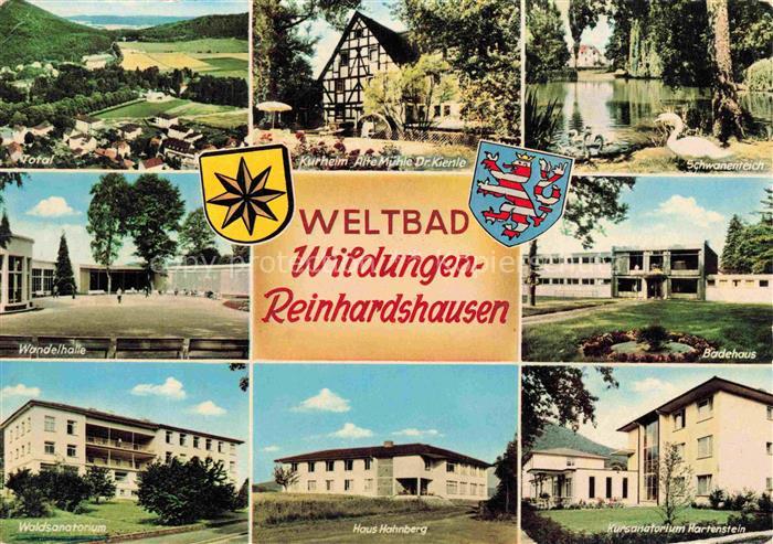Reinhardshausen Bad Wildungen Hessen Weltbad Wandelhalle Badehaus Waldsanatorium