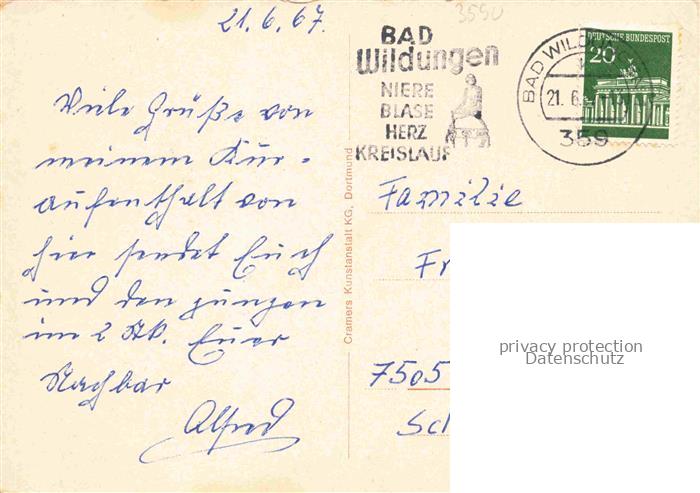 Reinhardshausen Bad Wildungen Hessen Weltbad Wandelhalle Badehaus Waldsanatorium – Bild 2