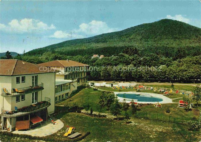 Reinhardshausen Bad Wildungen Hessen Sanatorium-Hartenstein Schwimmbad Hotelbau