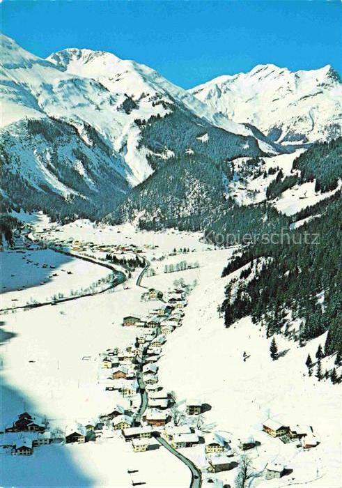 Steeg Lechtal Ausserfern Tirol AT Lechtal Winterlandschaft Dorf Laerchspitze Rap