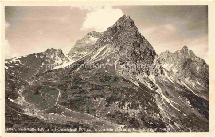 Riezlern Kleinwalsertal Vorarlberg AT Obergemselhuette Gemstelpass Widderstein K