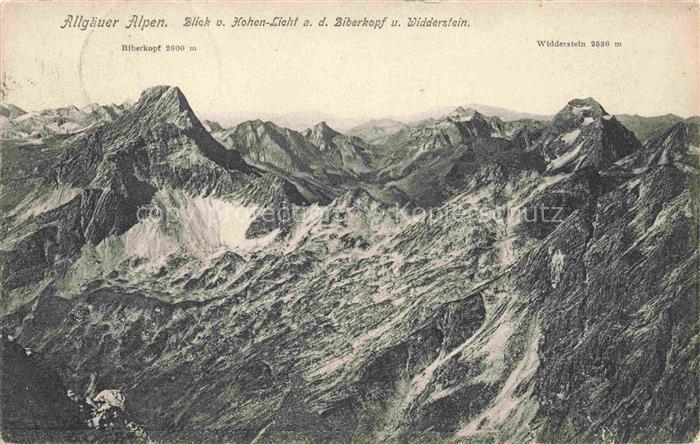 Hohes Licht 2652m Oberstdorf Allgaeuer-Alpen Biberkopf Widderstein Hohes-Licht B