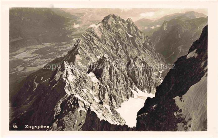Zugspitze Garmisch-Partenkirchen Bayern Zugspitze Gipfel Felsen Schnee Berglands