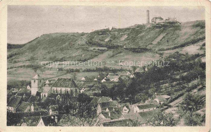 JENA  Thueringen Fuchsturm Kirche Weinberge Talblick Dorf Huegel