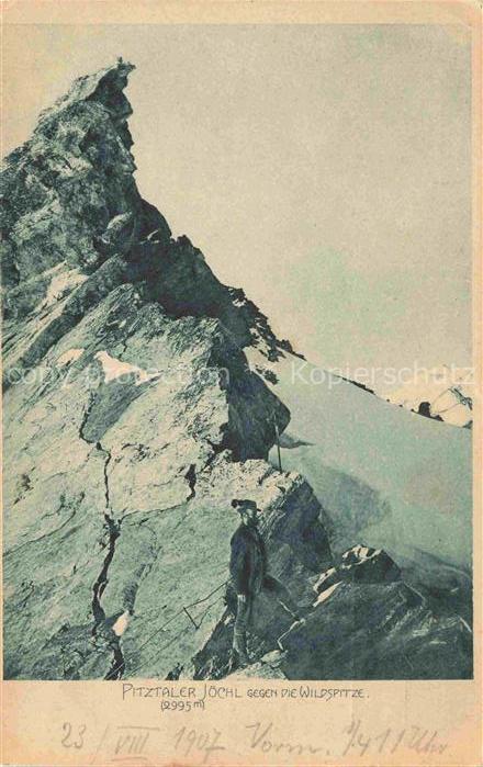 Pitztaler Joechl Pitztaler Joeckl oetztaler Alpen Tirol AT Wildspitze Felsgrad B