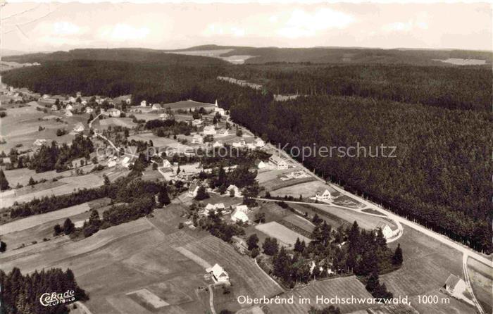 Oberbraend Titisee-Neustadt Hochschwarzwald BW Hochschwarzwald Wald Kirche Ortsc