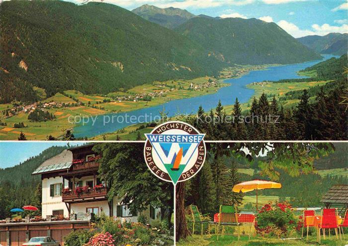 Techendorf Weissensee Kaernten AT Weissensee Villa-Christine Pension Badesee Ber
