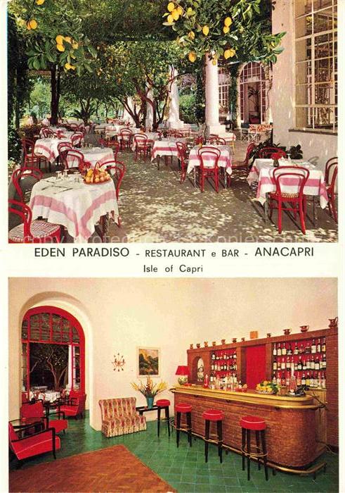 Anacapri Ana Capri Napoli Neapel Campania IT Eden-Paradiso Restaurant Bar Terras