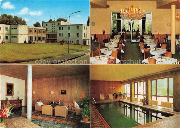 BAD AIBLING Bayern Kur-Krankenanstalt Ghersburg Hotel Restaurant Hallenbad Loung