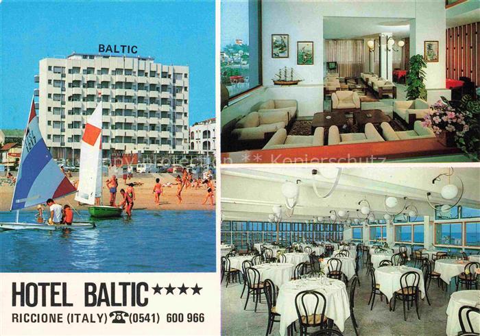 RICCIONE RIMINI IT Hotel-Baltic Strand Segeln Restaurant Lobby Piazzale-Vittorio