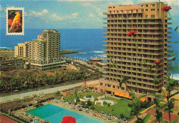 Puerto-de-la-Luz Canarias ES Hotel-San-Felipe Puerto-de-la-Cruz Hochhaeuser Pool