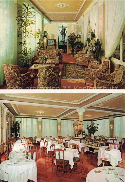 SANREMO San Remo Liguria IT Hotel-Bel-Soggiorno Lobby Restaurant Innenausstattun
