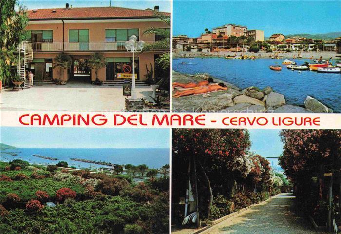 Cervo Ligure Imperia Liguria IT Camping-del-Mare Cervo-Ligure Strand Meer Boote