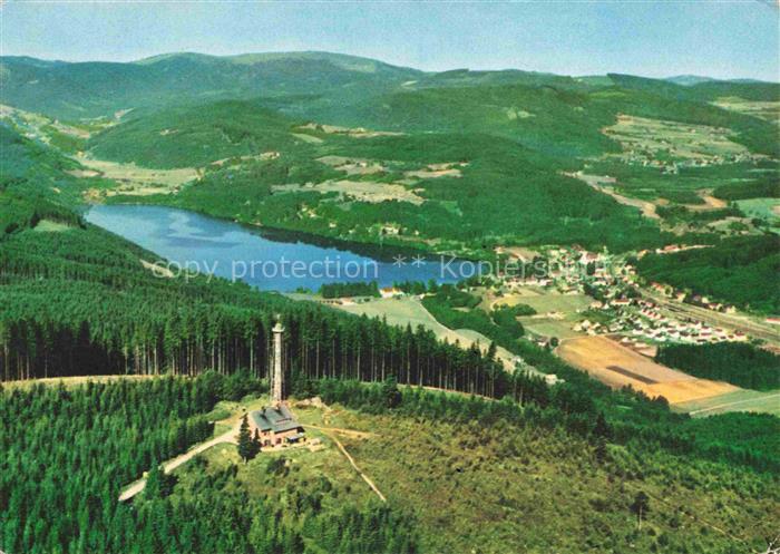 TITISEE Schwarzwald BW Hochfirst Titisee See Schwarzwald Wald Aussichtsturm Flie