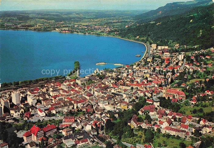 BREGENZ Vorarlberg Bodensee Bregenz Bodensee Altstadt Lochau Hafen Kirche Luftbi