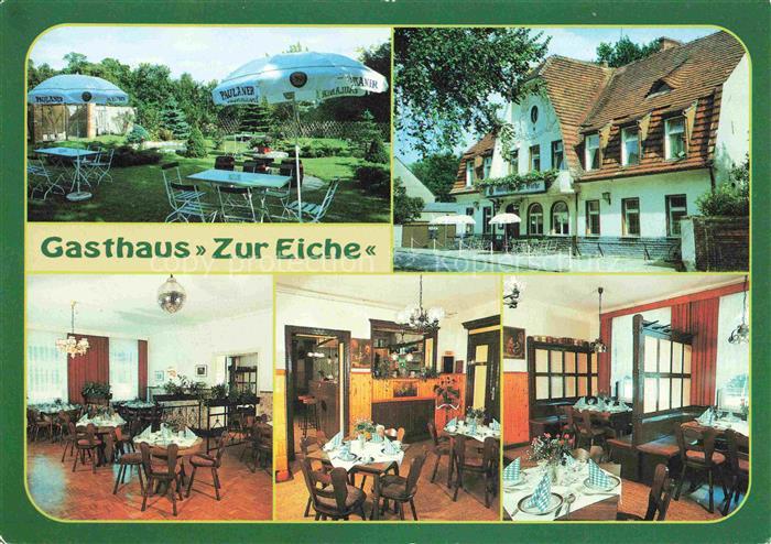 Blankenfelde-Mahlow Brandenburg Blankenfelde Gasthaus-Zur-Eiche Biergarten Gasts