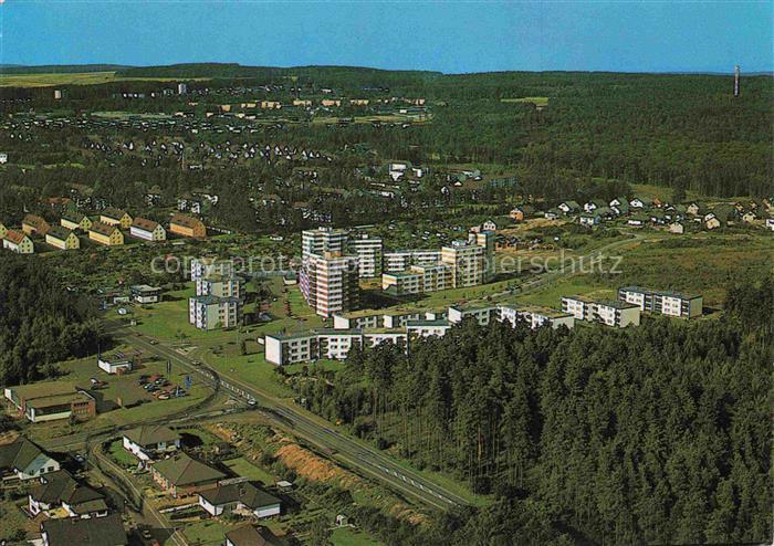 Stadtallendorf Stadt Allendorf Hessen Stadtallendorf Luftbild Hochhaeuser Wald S