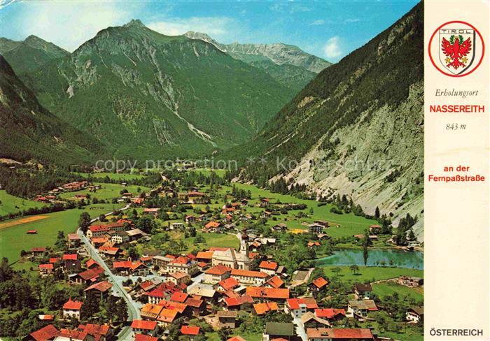Nassereith Tirol AT Fliegeraufnahme Loreagruppe Bergtal Kirche Fernpassstrasse D
