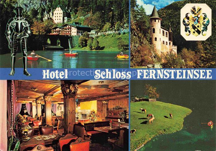 Fernsteinsee Nassereith Tirol AT Hotel-Schloss-Fernsteinsee See Ruderboote Schlo