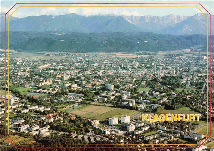 KLAGENFURT Woerthersee Kaernten AT Karawanken Koschuta Fliegeraufnahme Stadtpano