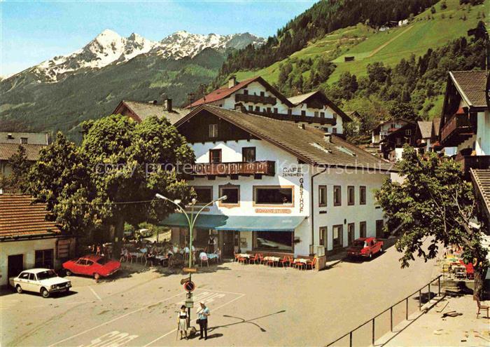 Neustift Stubaital Tirol AT Gasthof-Jenewein Café Romans-Stuben Dorfplatz Berge
