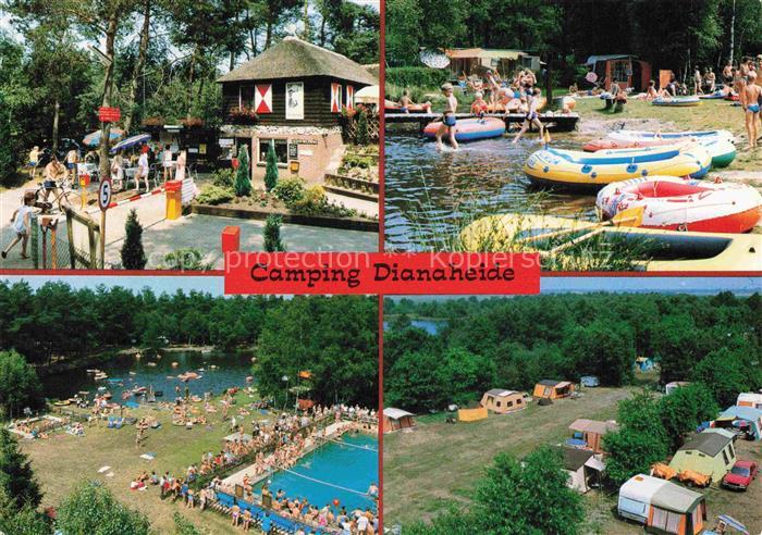 Amen Rolde Drenthe NL Camping-Dianaheide Eingang Bootsverleih Schlauchboote Schw