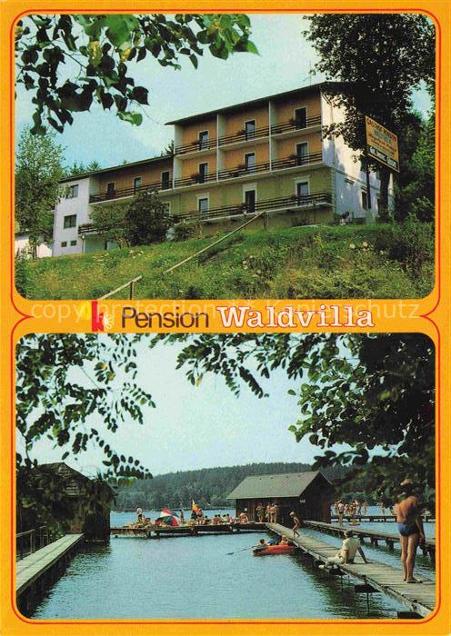 Unterburg Klopeinersee Kaernten AT Pension-Waldvilla Klopeinersee Bootshaus Bade