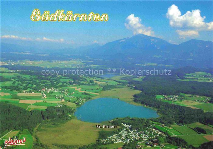 St Primus Turnersee Kaernten AT Turnersee St-Primus Suedkaernten Fliegeraufnahme