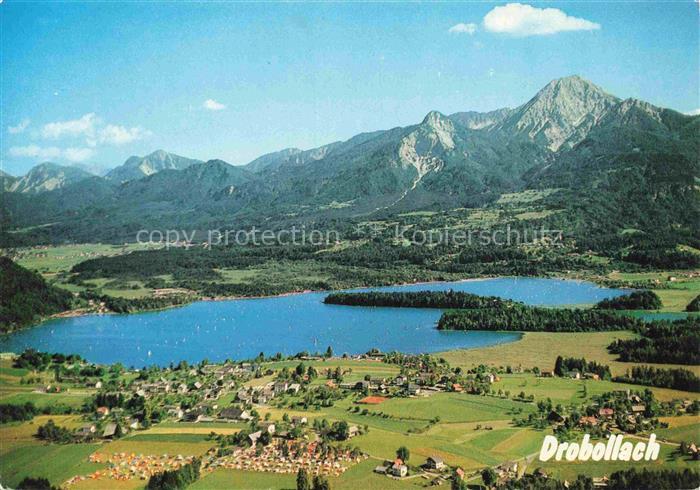 Drobollach Faaker See Kaernten AT Drobollach Faaker-See Mittagskogel Fliegeraufn