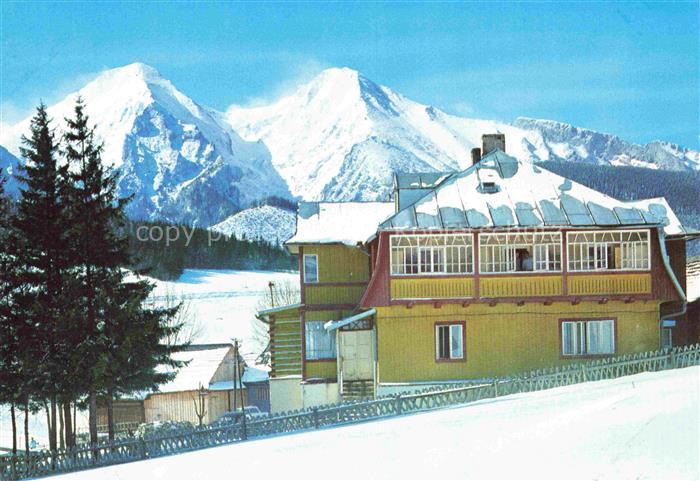 Zdiar Vysoke Tatry SK Berghotel-Zdiaranka Hohe-Tatra Winter Schnee Holzhaus Berg