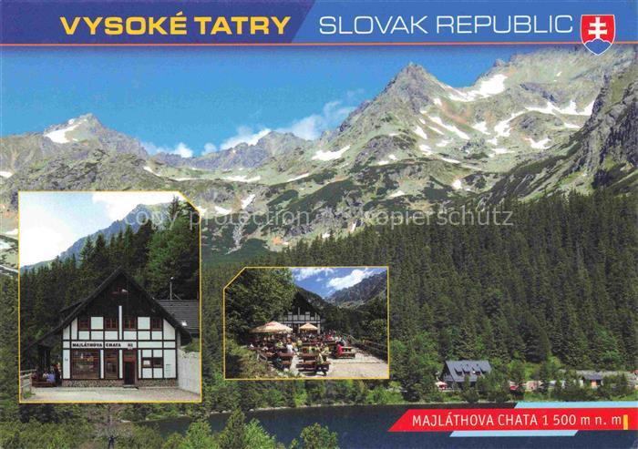 Popradske Pleso Poprad Vysoke Tatry Presovsky SK Majláthova-Chata Bergsee Hohe-T