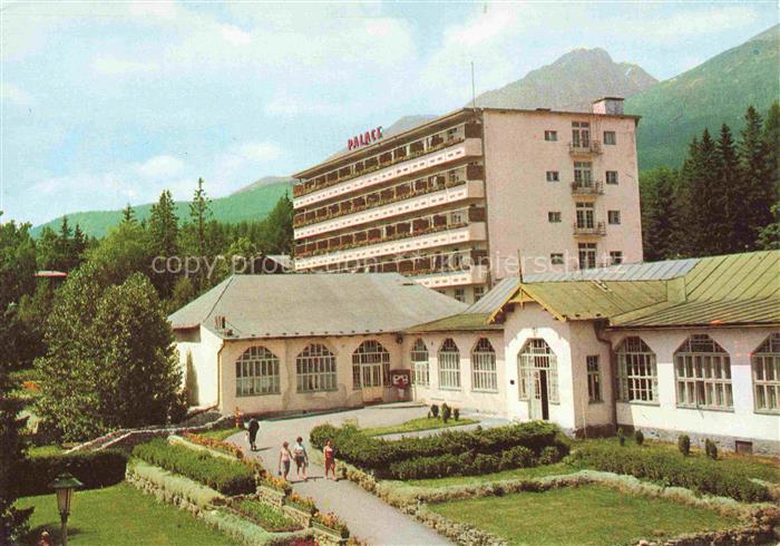 Novy Smokovec Neuschmecks Poprad SK Hotel-Palace Kurhaus Hohe-Tatra Park Berge G