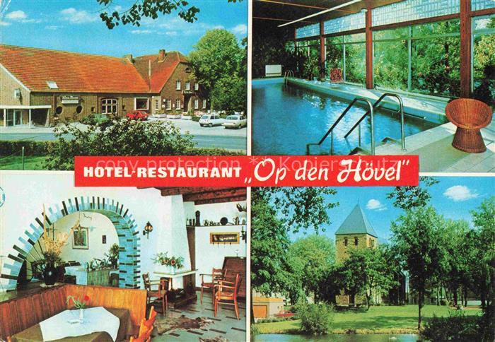 Gahlen Schermbeck Wesel NRW Op-den-Hoevel Hotel-Restaurant Hallenbad Sauna Innen