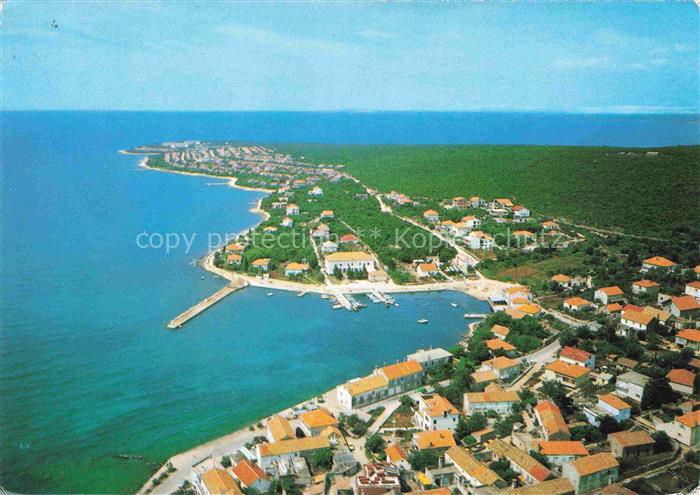 Petrcane Zadar Croatia Punta-Skala Fliegeraufnahme Kueste Adria Hafen Marina Mee