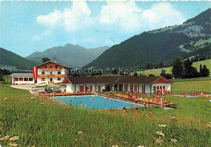 Itter (Schloss) Hopfgarten Tirol AT Gasthof-Lanzinger Pension Schwimmbad Freibad