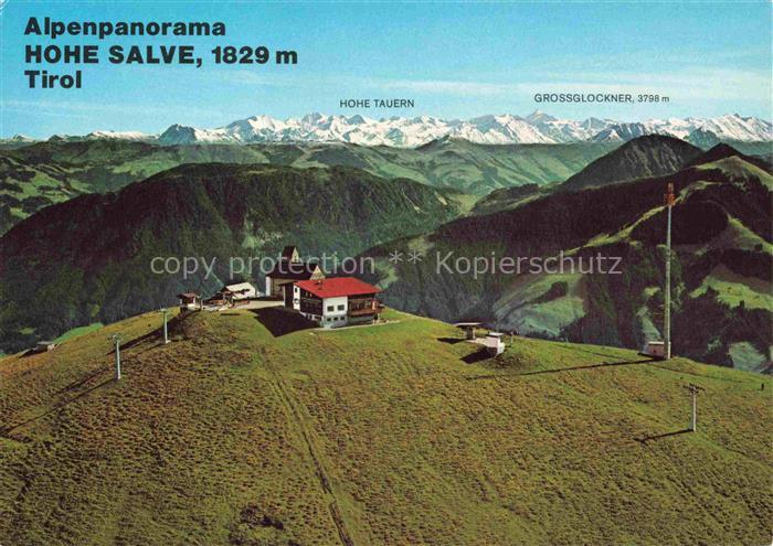 Hohe Salve 1829m Hopfgarten Brixental Tirol AT Gipfelrestaurant Hohe-Tauern Gros