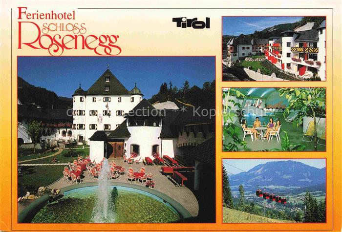 Rosenegg Fieberbrunn Schloss-Rosenegg Ferienhotel Brunnen Gondelbahn Schwimmbad